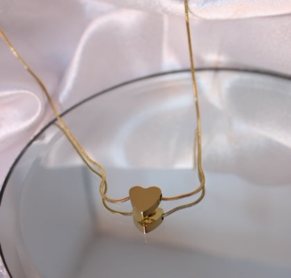 MINI HEART CHARM NECKALCE