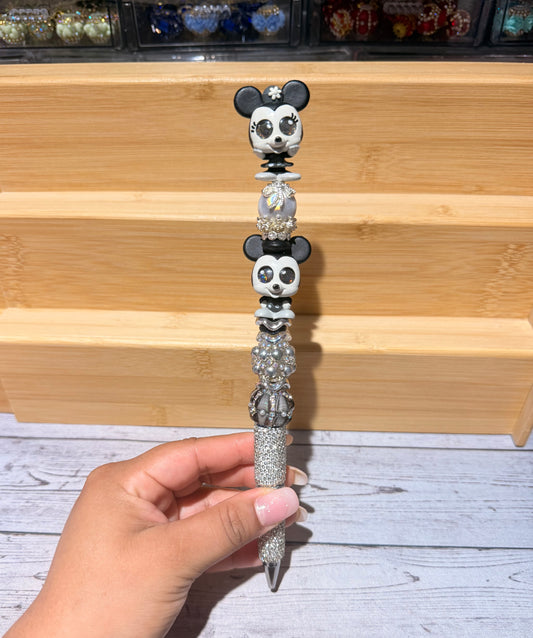 Minnie/ Mickey Pen Silver/Black edition